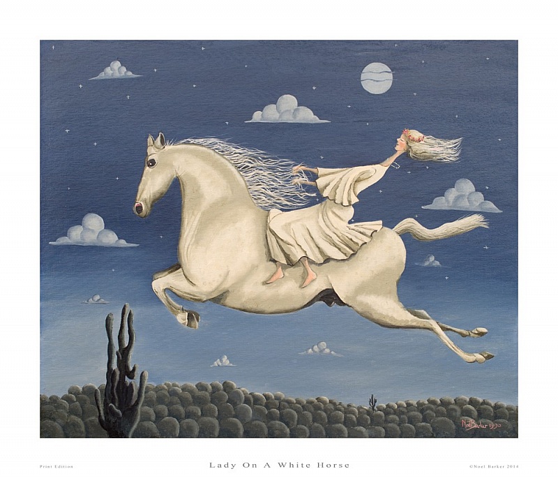 Lady on a White Horse